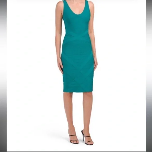 Dress the Population | Dresses | Dress The Population Green Bodycon Bandage  Dress | Poshmark